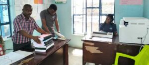 Druckerei an der Schule in Tansania